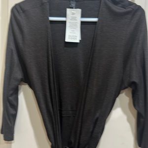 Eileen Fisher brown wrap dress nwt